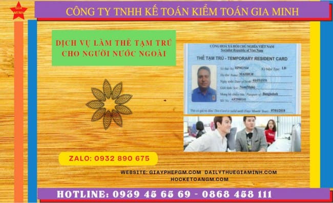 Hồ sơ xin cấp thẻ tạm trú cho người nước ngoài tại Sóc Trăng
