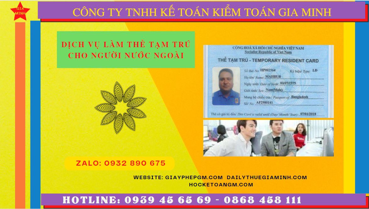 Hồ sơ xin cấp thẻ tạm trú cho người nước ngoài tại TP Hải Phòng 