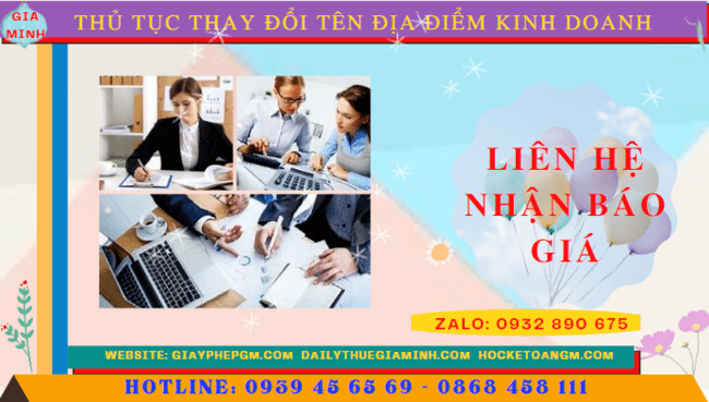 Thủ tục thay đổi tên địa điểm kinh doanh tại cần thơ 5 Thay đổi tên địa điểm kinh doanh doanh hết bao nhiêu tiền tại Cần Thơ