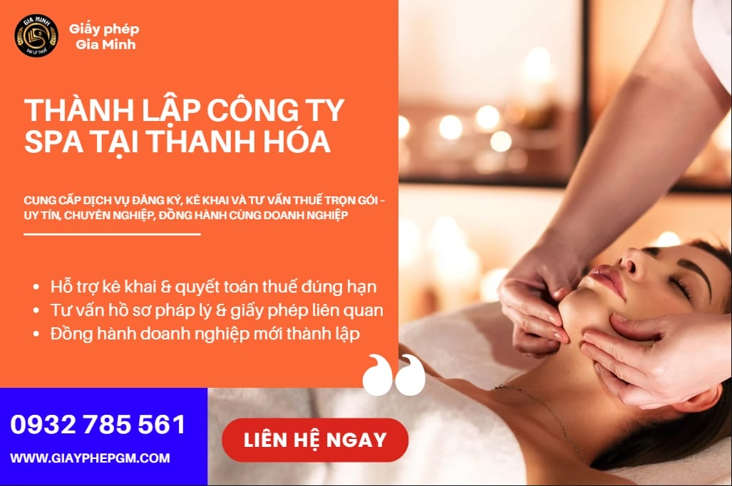 Thành lập công ty Spa tại Thanh Hóa 4 Hướng dẫn thành lập công ty spa tại Thanh Hóa