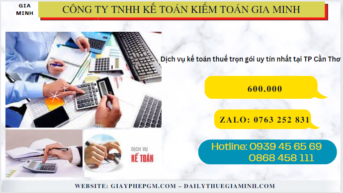 DỊCH VỤ KẾ TOÁN THUẾ TRỌN GÓI UY TÍN NHẤT TẠI QUẬN NINH KIỀU 5 Bảng giá dịch vụ kế toán thuế trọn gói uy tín nhất tại Quận Ninh Kiều