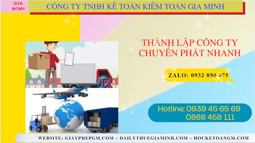 Thủ tục điều kiện thành lập công ty chuyển phát nhanh tại Huyện Đan Phượng - Hà Nội