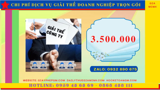 Tư Vấn Giải Thể Doanh Nghiệp Trọn Gói Tại TPHCM – Nhanh Gọn, Đúng Luật, Chi Phí Hợp Lý 5 Giải thể doanh nghiệp tại TPHCM tốn bao nhiêu tiền