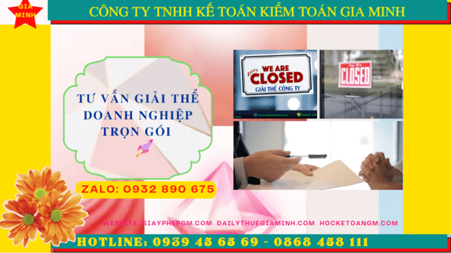 Tư Vấn Giải Thể Doanh Nghiệp Trọn Gói Tại TPHCM – Nhanh Gọn, Đúng Luật, Chi Phí Hợp Lý 6 Thủ tục giải thể doanh nghiệp doanh nghiệp trọn gói tại TPHCM