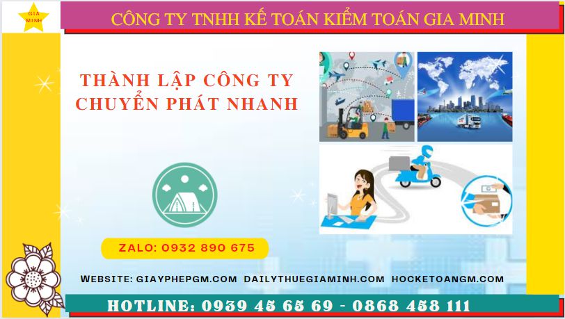 Thành lập công ty chuyển phát nhanh tại tphcm 4 Kinh nghiệm thành lập công ty chuyển phát nhanh tại TPHCM