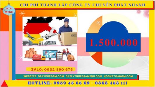 chi phí thành lập công ty chuyển phát nhanh trọn gói tại Quận Hà Đông - Hà Nội