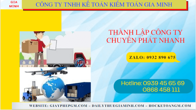 THÀNH LẬP CÔNG TY CHUYỂN PHÁT NHANH TẠI QUẬN NAM TƯ LIÊM - HÀ NỘI 6 Thủ tục điều kiện thành lập công ty chuyển phát nhanh tại Quận Nam Từ Liêm - Hà Nội