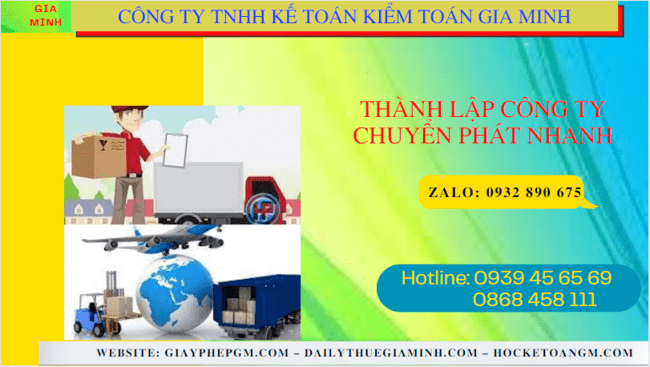 Thủ tục điều kiện thành lập công ty chuyển phát nhanh tại Quận Hà Đông - Hà Nội