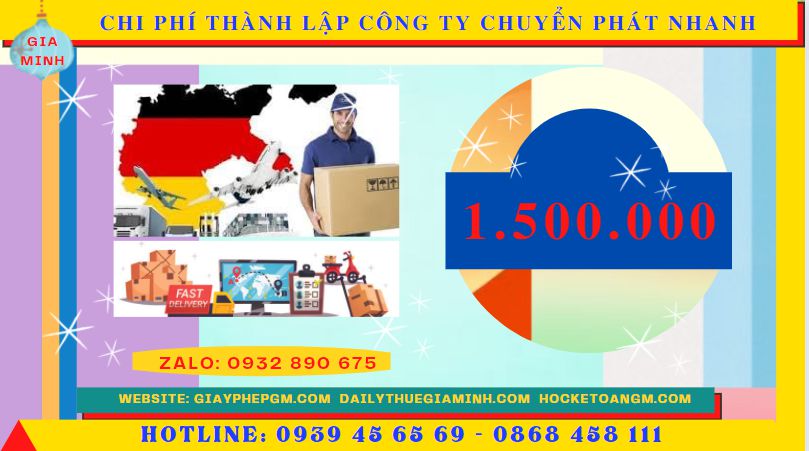 Chi phí thành lập công ty chuyển phát nhanh trọn gói tại Huyện Đan Phượng - Hà Nội