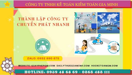 Kinh nghiệm thành lập công ty chuyển phát nhanh tại Huyện Hoài Đức - Hà Nội