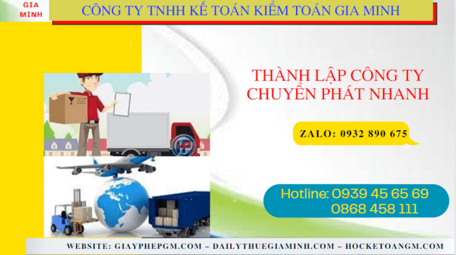 Thủ tục điều kiện thành lập công ty chuyển phát nhanh tại Huyện Sóc Sơn - Hà Nội
