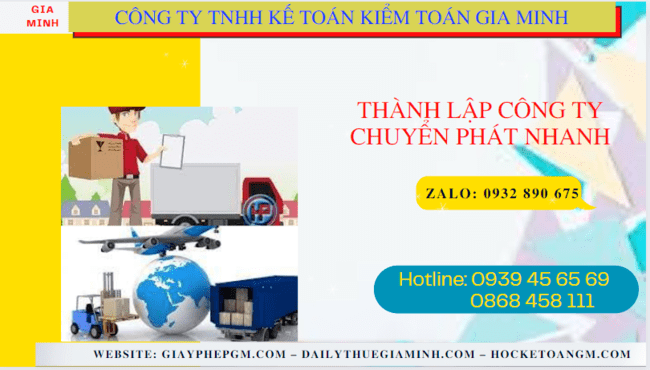 Thủ tục điều kiện thành lập công ty chuyển phát nhanh tại Huyện Thanh Trì - Hà Nội