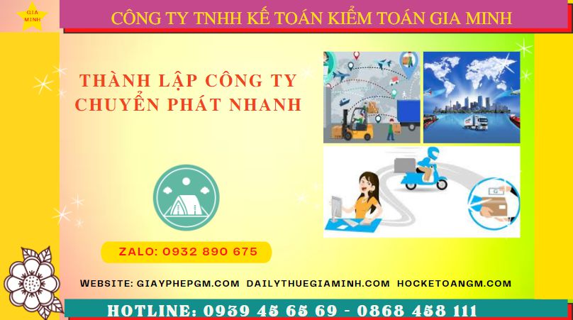 Kinh nghiệm thành lập công ty chuyển phát nhanh tại Quận 12 - TPHCM