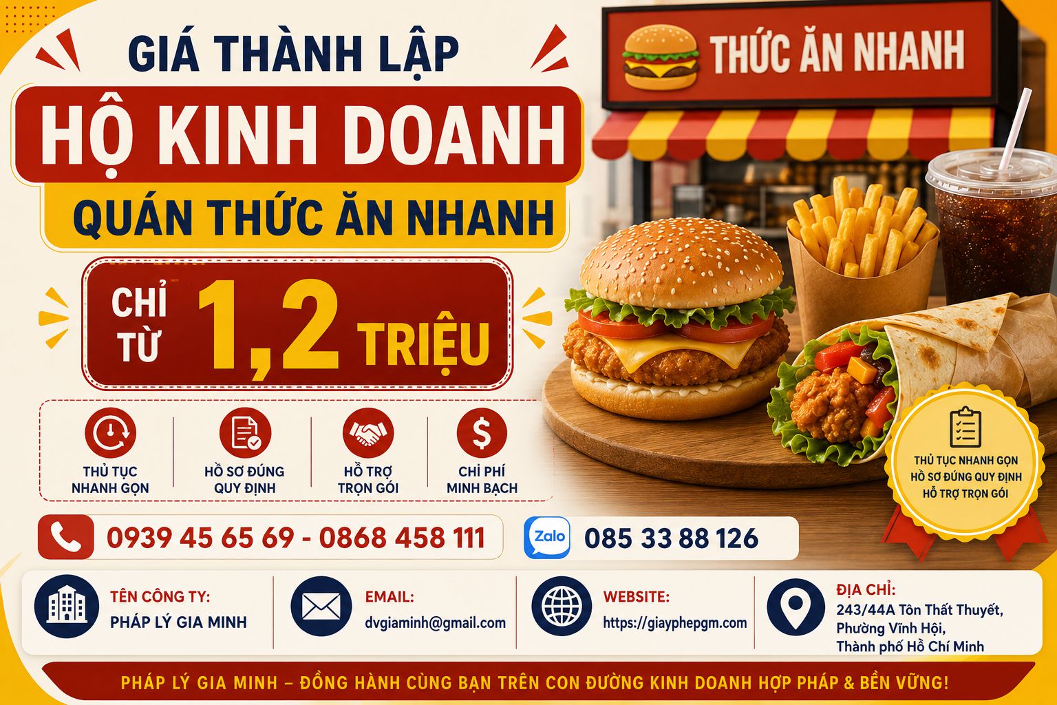 Mở cửa hàng kinh doanh thức ăn nhanh tại Đồng Tháp – Hướng dẫn chi tiết 5 Chi phí mở cửa hàng thức ăn nhanh tại Đồng Tháp