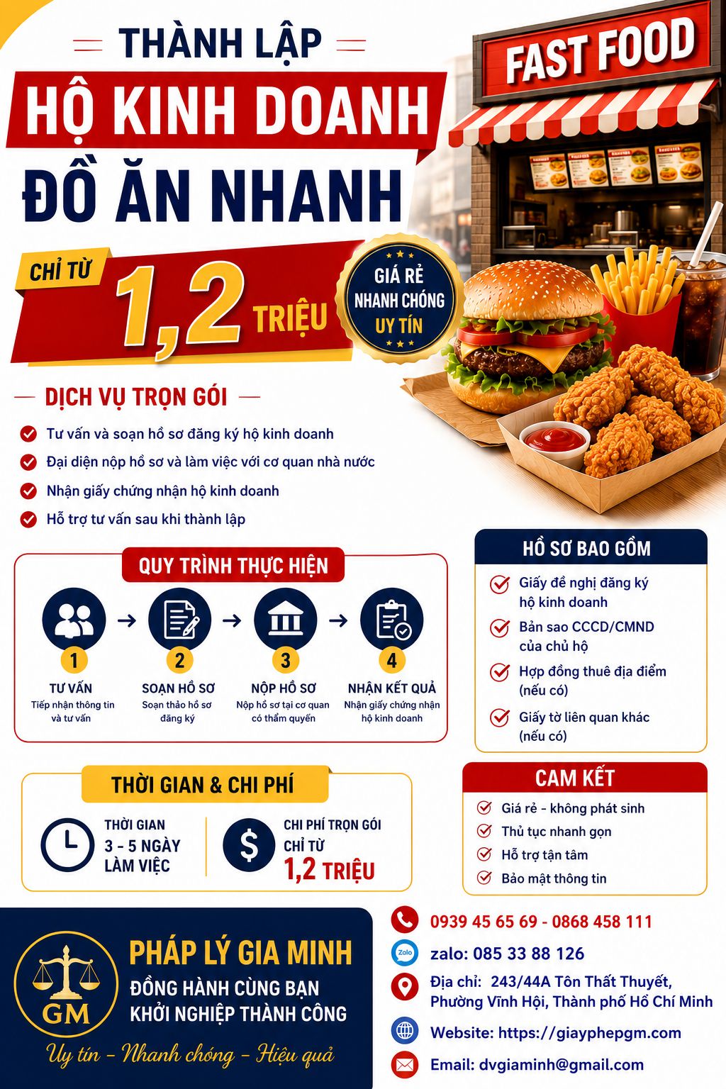 Hướng dẫn mở cửa hàng kinh doanh thức ăn nhanh tại Khánh Hòa 11 chi phi thanh lap ho kinh doanh ca the tai khanh hoa