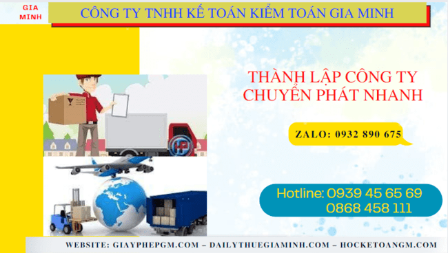 Thành lập công ty chuyển phát nhanh tại quận 4 6 Thủ tục điều kiện thành lập công ty chuyển phát nhanh tại Quận 4 - TPHCM