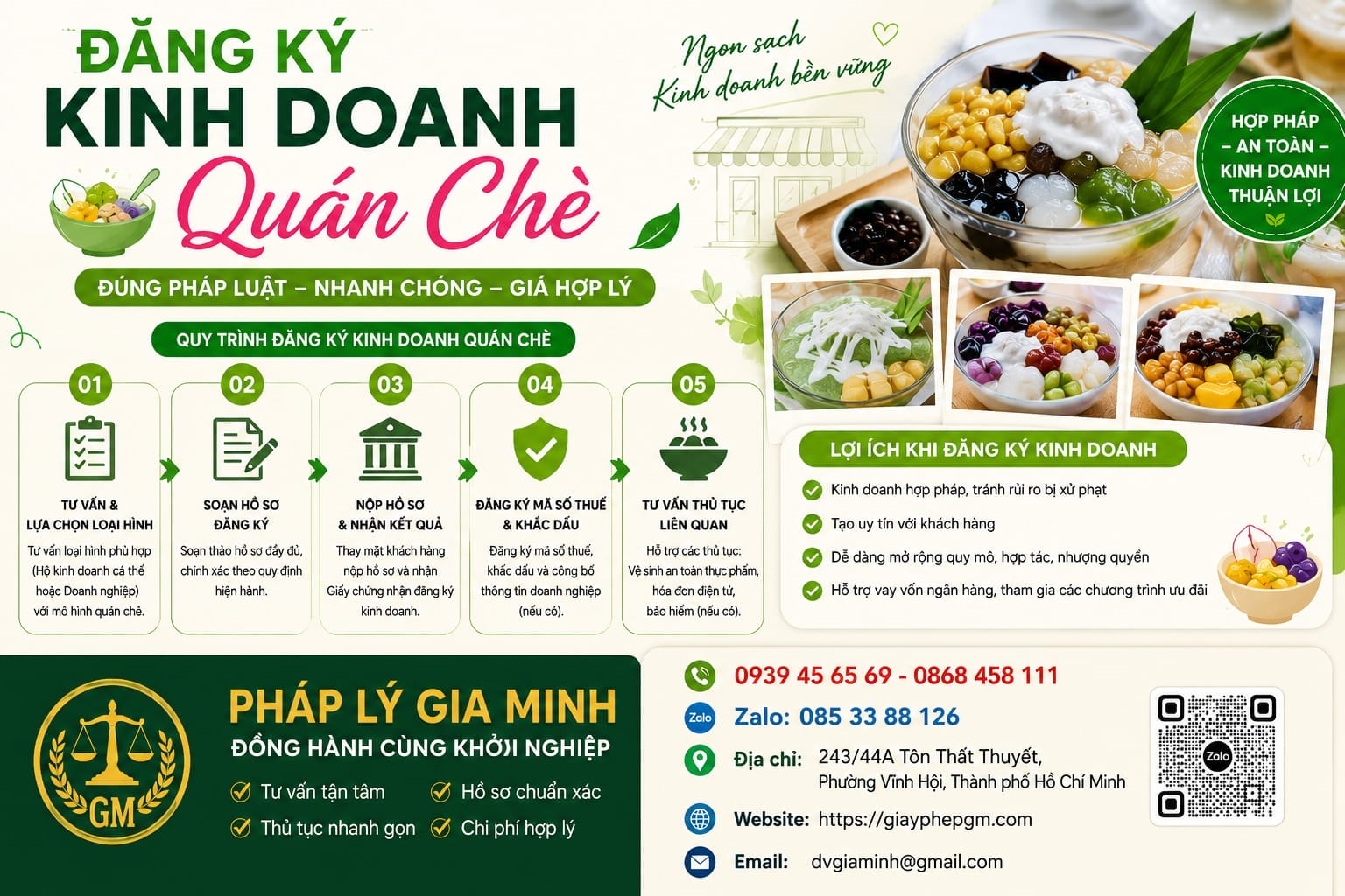 KINH DOANH QUÁN CHÈ TẠI LÂM ĐỒNG CẦN THỦ TỤC GÌ? 8 Đăng ký kinh doanh quán chè