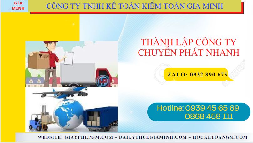 Thủ tục điều kiện thành lập công ty chuyển phát nhanh tại Quận 10 - TPHCM