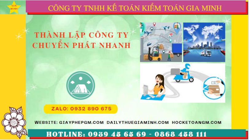 Thành lập công ty chuyển phát nhanh tại bình dương 4 Kinh nghiệm thành lập công ty chuyển phát nhanh tại Bình Dương