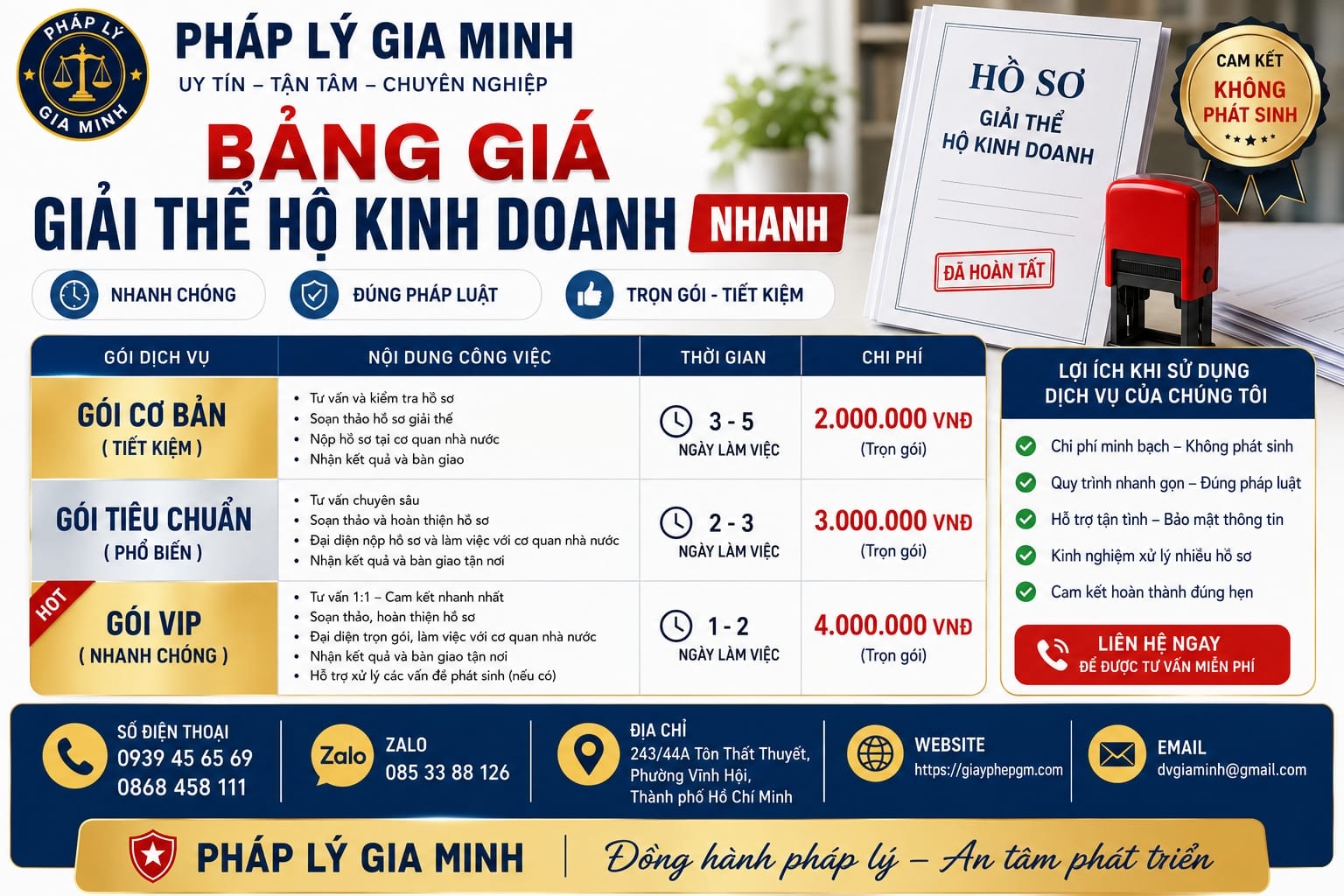 Dịch vụ giải thể hộ kinh doanh trọn gói tại Nghệ An 