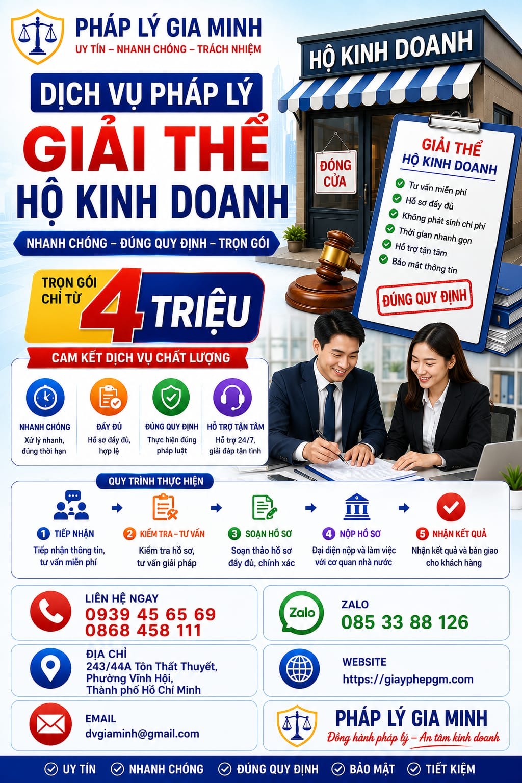 Dịch vụ giải thể hộ kinh doanh trọn gói tại Phú Yên