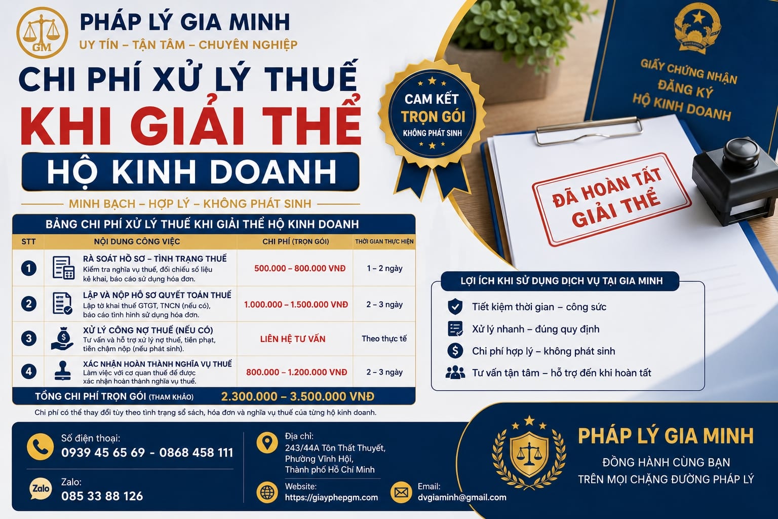 Dịch vụ giải thể hộ kinh doanh trọn gói tại Quảng Ngãi 