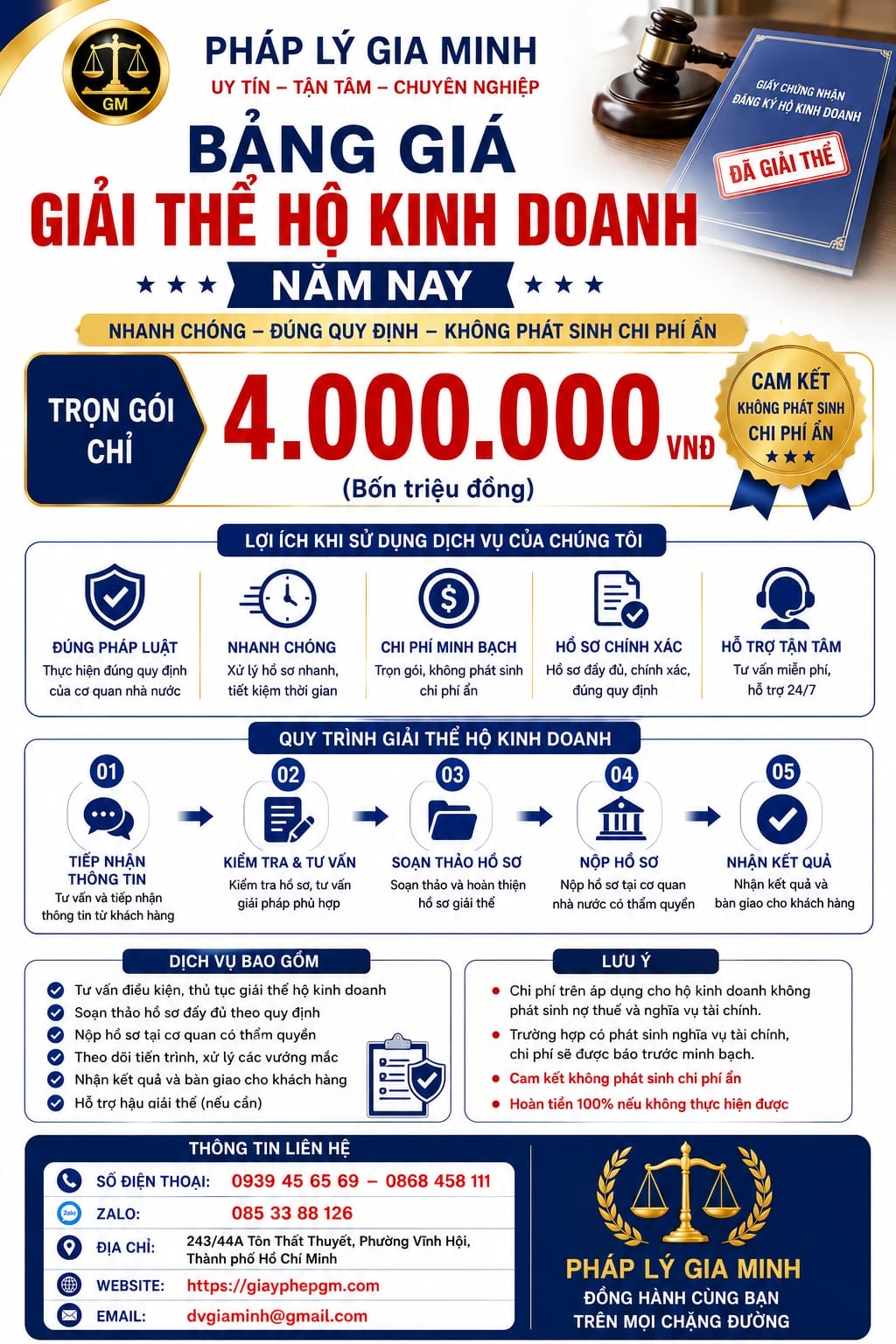 Dịch vụ giải thể hộ kinh doanh trọn gói tại Tuyên Quang – Nhanh chóng, uy tín, đúng quy định 6 Dịch vụ giải thể hộ kinh doanh trọn gói tại Tuyên Quang