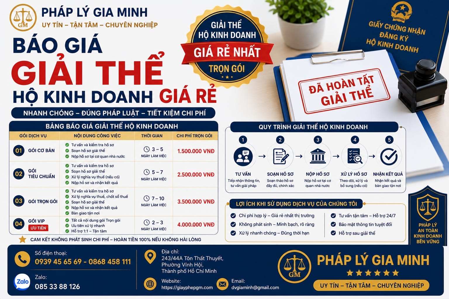 Dịch vụ giải thể hộ kinh doanh trọn gói tại Yên Bái