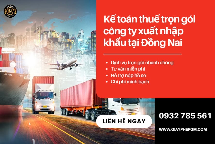 Kế toán thuế trọn gói công ty xuất nhập khẩu tại Đồng Nai | Dịch vụ & Chi phí 2025 5 Dịch vụ kế toán công ty xuất nhập khẩu tại Đồng Nai