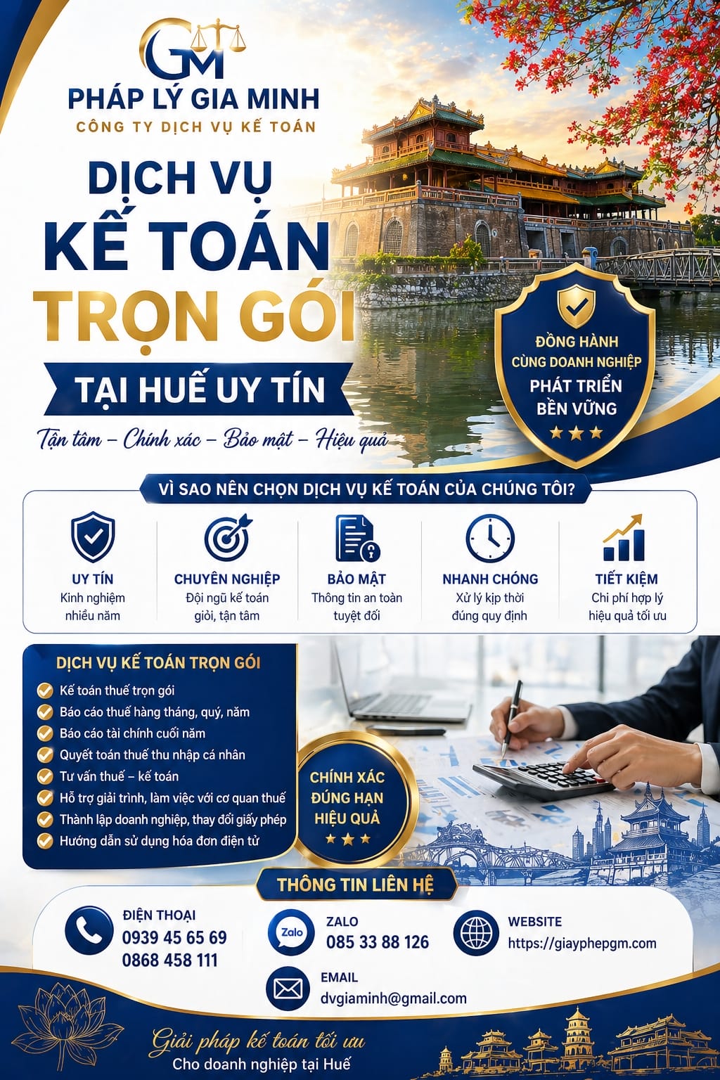 Dịch vụ quyết toán thuế doanh nghiệp tại Huế uy tín