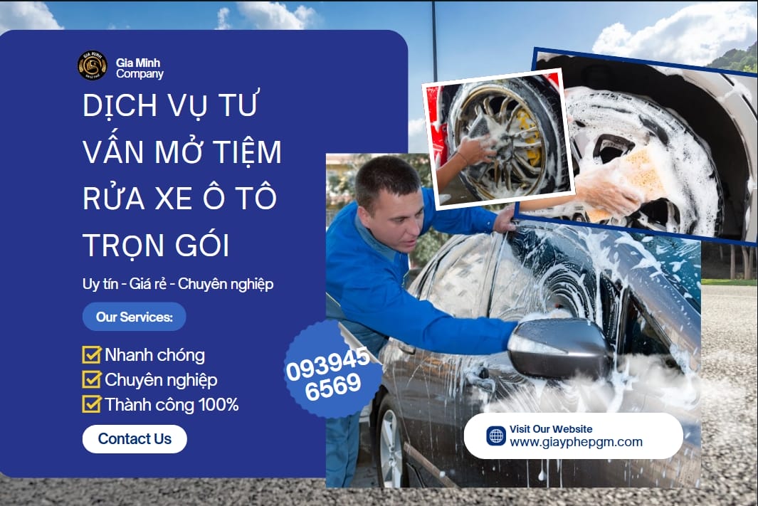 Dịch vụ thành lập hộ kinh doanh rửa xe tại Hà Nội
