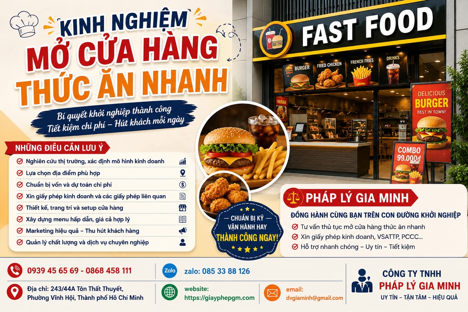 Hướng dẫn mở cửa hàng kinh doanh thức ăn nhanh tại Khánh Hòa 7 Điều kiện mở hộ kinh doanh cá thể tại Khánh Hòa
