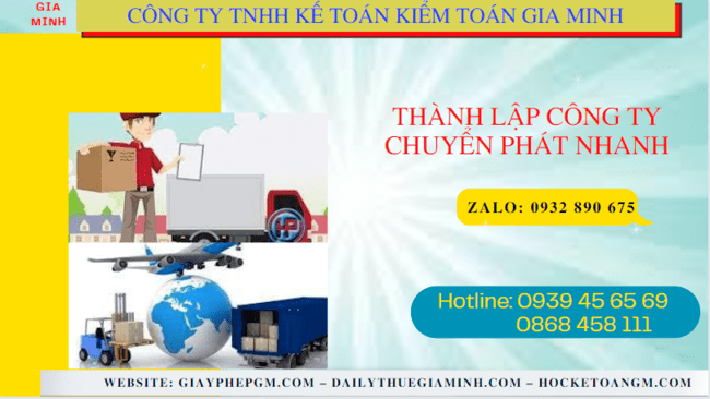 Thủ tục điều kiện thành lập công ty chuyển phát nhanh tại Quận Bình Tân - TPHCM