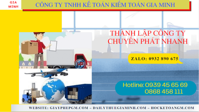 Thành lập công ty chuyển phát nhanh tại Quận Gò Vấp 6 Thủ tục điều kiện thành lập công ty chuyển phát nhanh tại Quận Gò Vấp- TPHCM