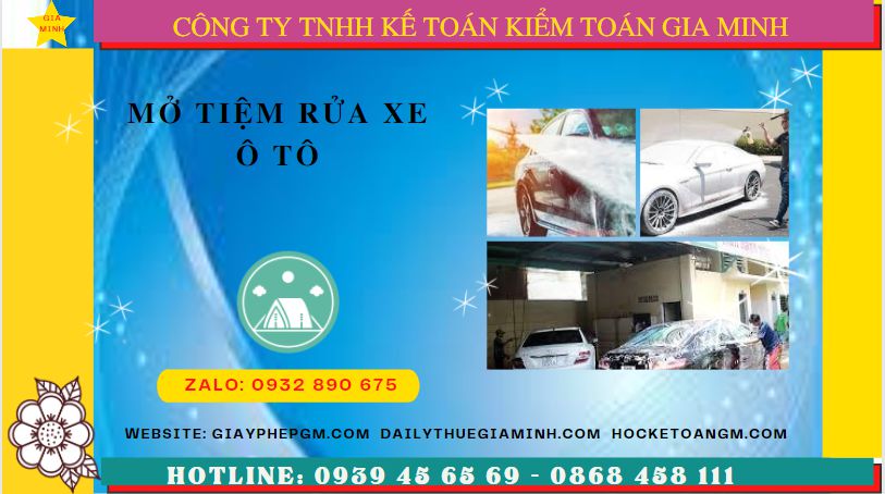 Mở tiệm rửa xe ô tô tại quận ninh kiều 6 Mở tiệm rửa xe ô tô cần những gì tại Quận Ninh Kiều
