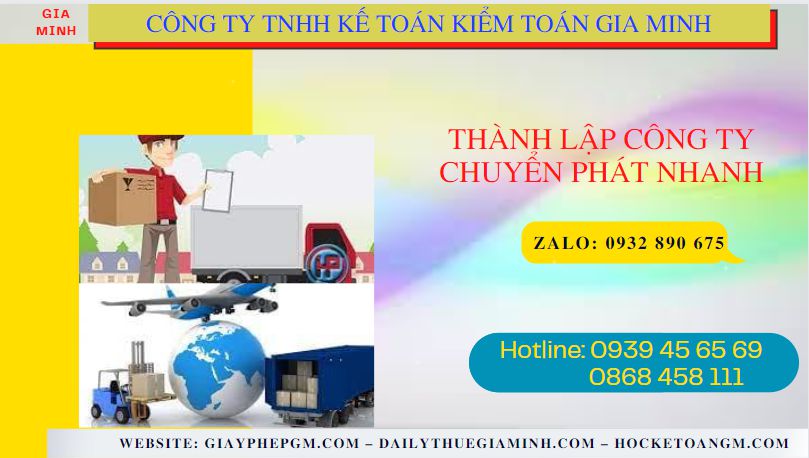 Thành lập công ty chuyển phát nhanh tại quận phú nhuận - tphcm 6 Thủ tục điều kiện thành lập công ty chuyển phát nhanh tại Quận Phú Nhuận- TPHCM