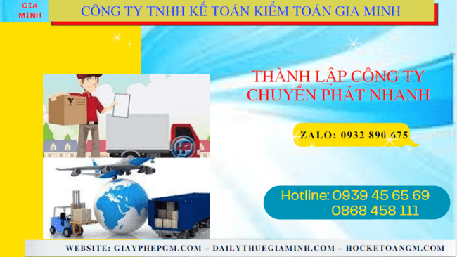 Thành lập công ty chuyển phát nhanh tại an giang 6 Thủ tục điều kiện thành lập công ty chuyển phát nhanh tại An Giang