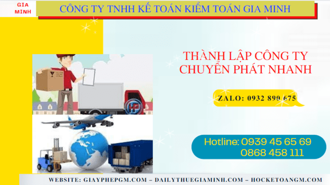 Thủ tục điều kiện thành lập công ty chuyển phát nhanh tại Bà Rịa Vũng Tàu