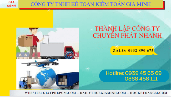 Thủ tục điều kiện thành lập công ty chuyển phát nhanh tại Bắc Giang