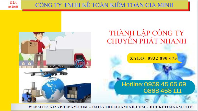 Thủ tục điều kiện thành lập công ty chuyển phát nhanh tại Bình Định