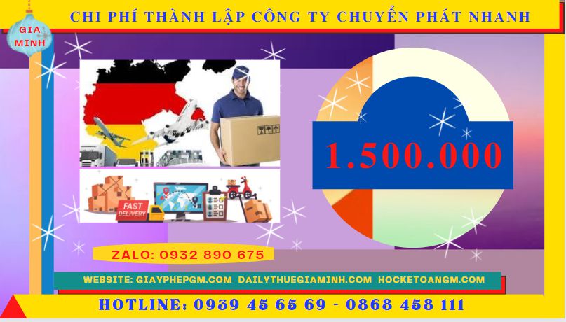 Chi phí thành lập công ty chuyển phát nhanh trọn gói tại Cà Mau