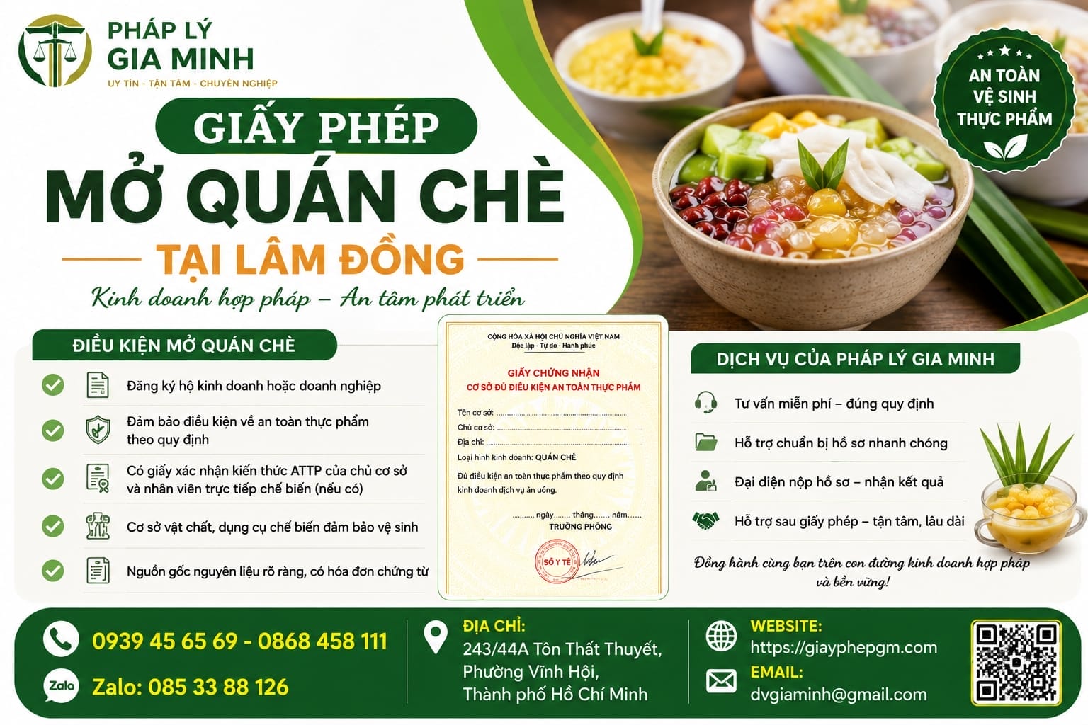 KINH DOANH QUÁN CHÈ TẠI LÂM ĐỒNG CẦN THỦ TỤC GÌ? 9 Giấy phép mở quán chè tại Lâm Đồng