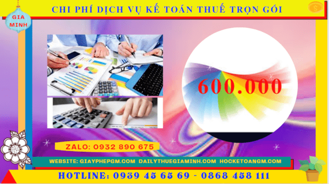 DỊCH VỤ KẾ TOÁN THUẾ TRỌN GÓI UY TÍN NHẤT TẠI LẠNG SƠN 5 Bảng giá dịch vụ kế toán thuế trọn gói tại Lạng Sơn