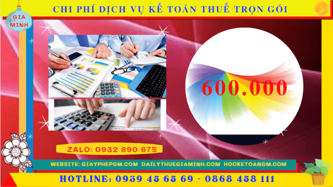 Bảng giá dịch vụ kế toán thuế trọn gói tại Thành phố Bắc Giang