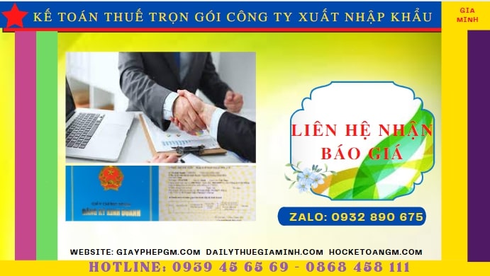 Chi phí dịch vụ kế toán công ty xuất nhập khẩu tại Bắc Kạn