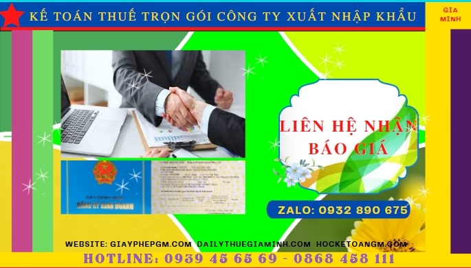 KẾ TOÁN THUẾ TRỌN GÓI CÔNG TY XUẤT NHẬP KHẨU TẠI BÌNH ĐỊNH 5 Chi phí dịch vụ kế toán công ty xuất nhập khẩu tại Bình Định