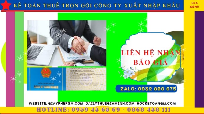 KẾ TOÁN THUẾ TRỌN GÓI CÔNG TY XUẤT NHẬP KHẨU TẠI BÌNH THUẬN 5 Chi phí dịch vụ kế toán công ty xuất nhập khẩu tại Bình Thuận