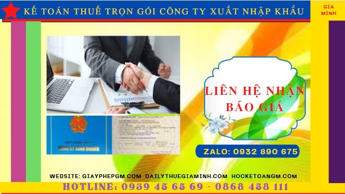 Chi phí dịch vụ kế toán công ty xuất nhập khẩu tại Cao Bằng
