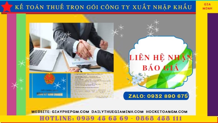 Chi phí dịch vụ kế toán công ty xuất nhập khẩu tại Hà Nội