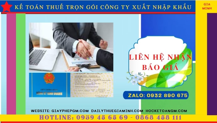 Chi phí dịch vụ kế toán công ty xuất nhập khẩu tại Hải Dương